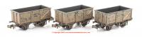 377-235B Graham Farish BR 16T Steel Mineral with Top Flap Doors 3-Wagon Pack BR Grey